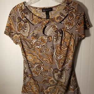 NWOT International Concepts Small SS Blouse